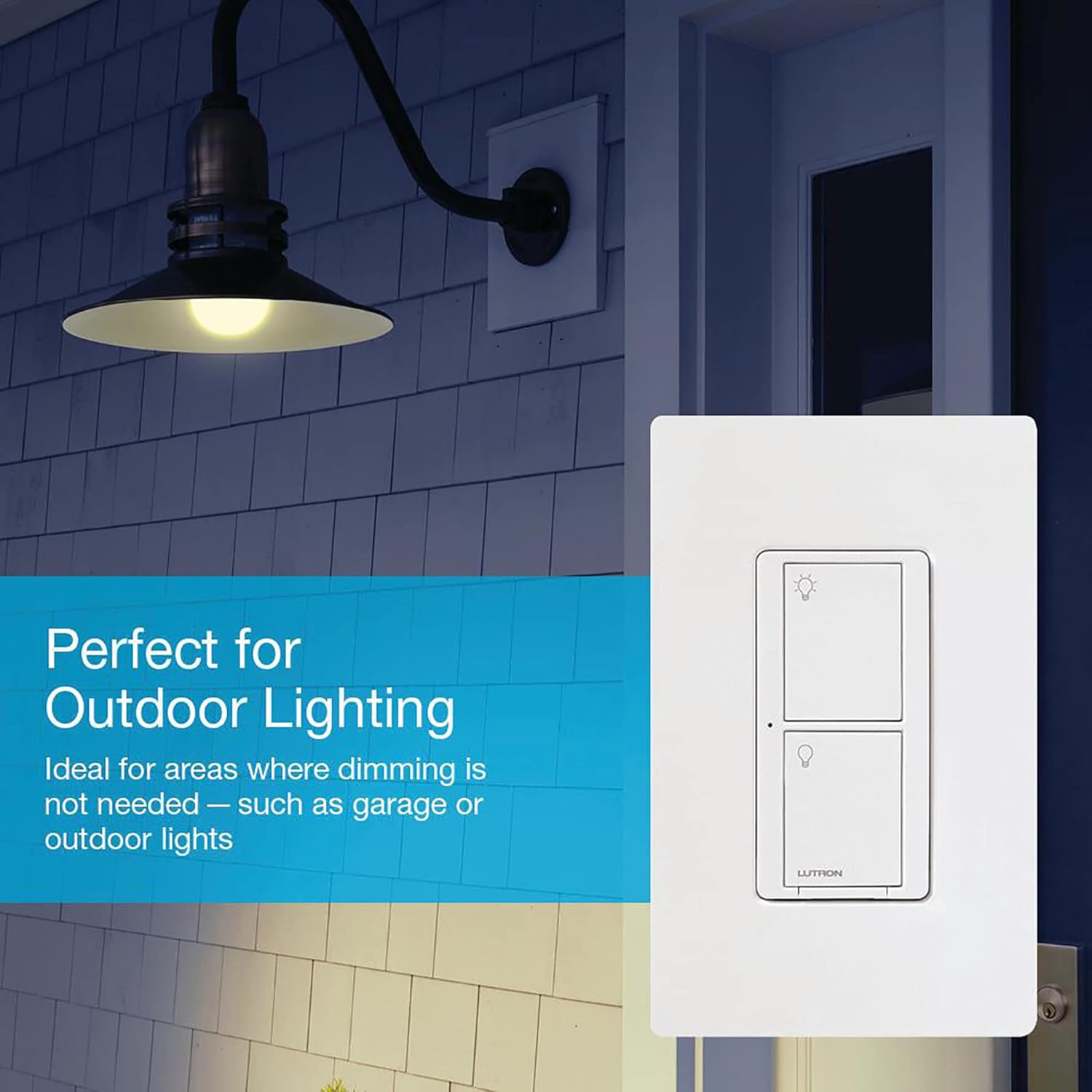 Lutron Caseta Original Smart Light Switch (Lutron Smart Hub Required), for Home, LED Lights, and Fans, 6 Amp, Single-Pole/3-Way, Neutral Required, PD-6ANS-WH, White - Image 11
