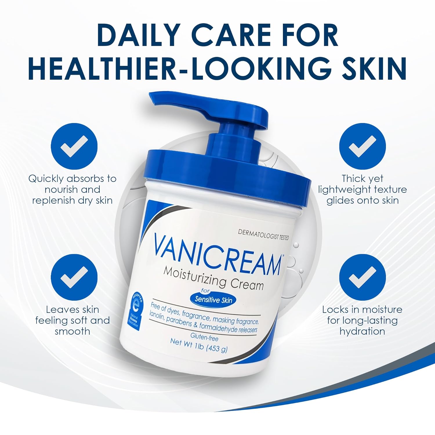 Moisturizing Cream, For Sensitive Skin, 1 lb (453 g), Vanicream - Image 7