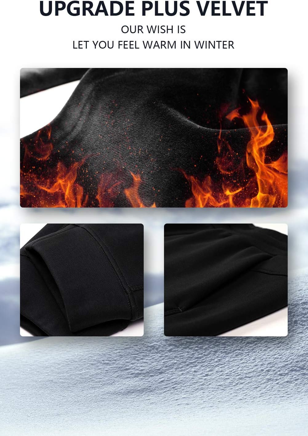 THE GYM PEOPLE Mens' Fleece Joggers Pants with Deep Pockets in Loose-fit Style - Image 6