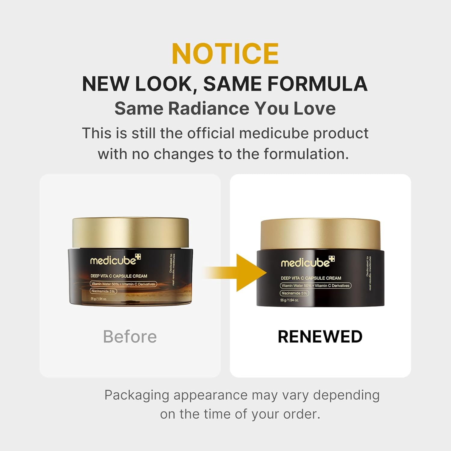 medicube Capsule Cream with Deep Vitamin C | Liposome Vitamin C Golden Capsule for Radiance & Firm-Looking Skin | Hydrating Glow Gel Texture | Korean Skincare, 1.94 oz - Image 2
