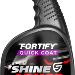 SHINE ARMOR Fortify Quick Coat – 24oz Ceramic Waterless Detailer Spray | 3-in-1 Wash, Wax & Nano-Ceramic Coating | Mirror Shine, Zero Streaks, No Dust Residue | 6-12 Month Protection | Made in USA