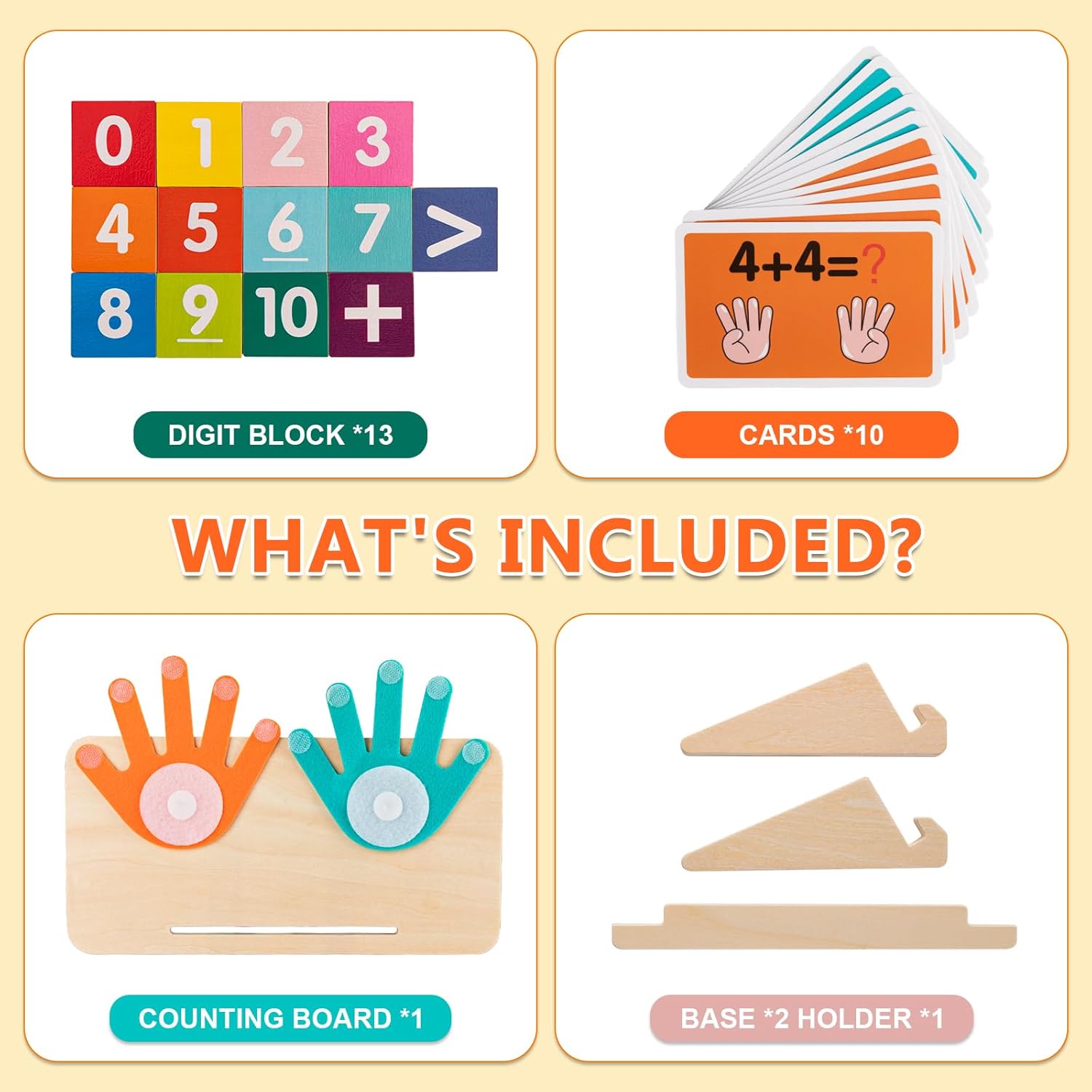 GUEETIC® Preschool Learning Toys for Toddlers 3-4, Educational Math manipulatives Number Counting Blocks for Kids, Montessori Toys for 3-5 Year Old Boys Girls Birthday Gifts - Image 6