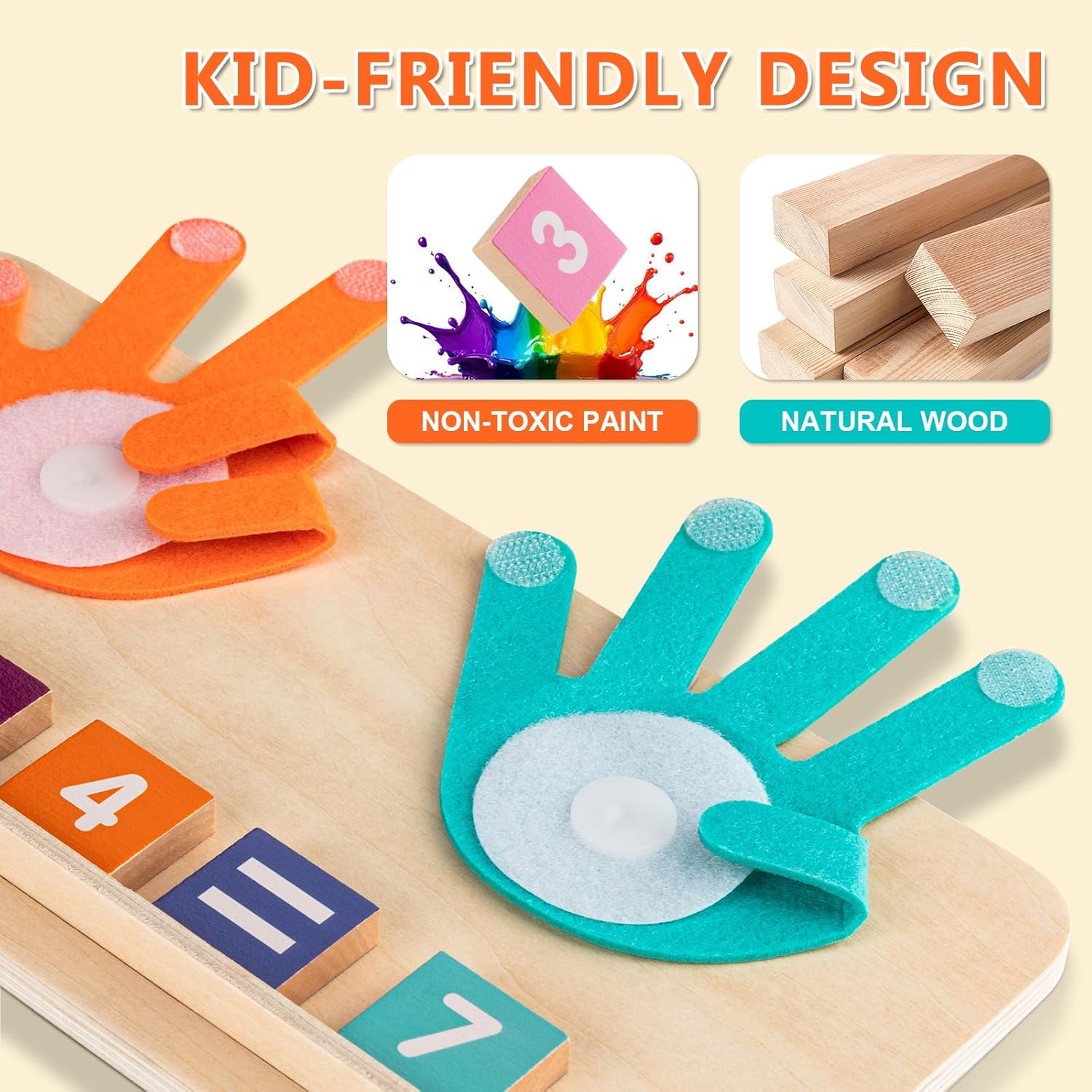 GUEETIC® Preschool Learning Toys for Toddlers 3-4, Educational Math manipulatives Number Counting Blocks for Kids, Montessori Toys for 3-5 Year Old Boys Girls Birthday Gifts - Image 5