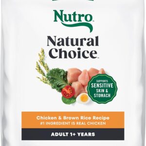 Nutro Natural Choice Dry Dog Food, Adult Dog Food Dry Chicken and Brown Rice Recipe, 30 lbs.