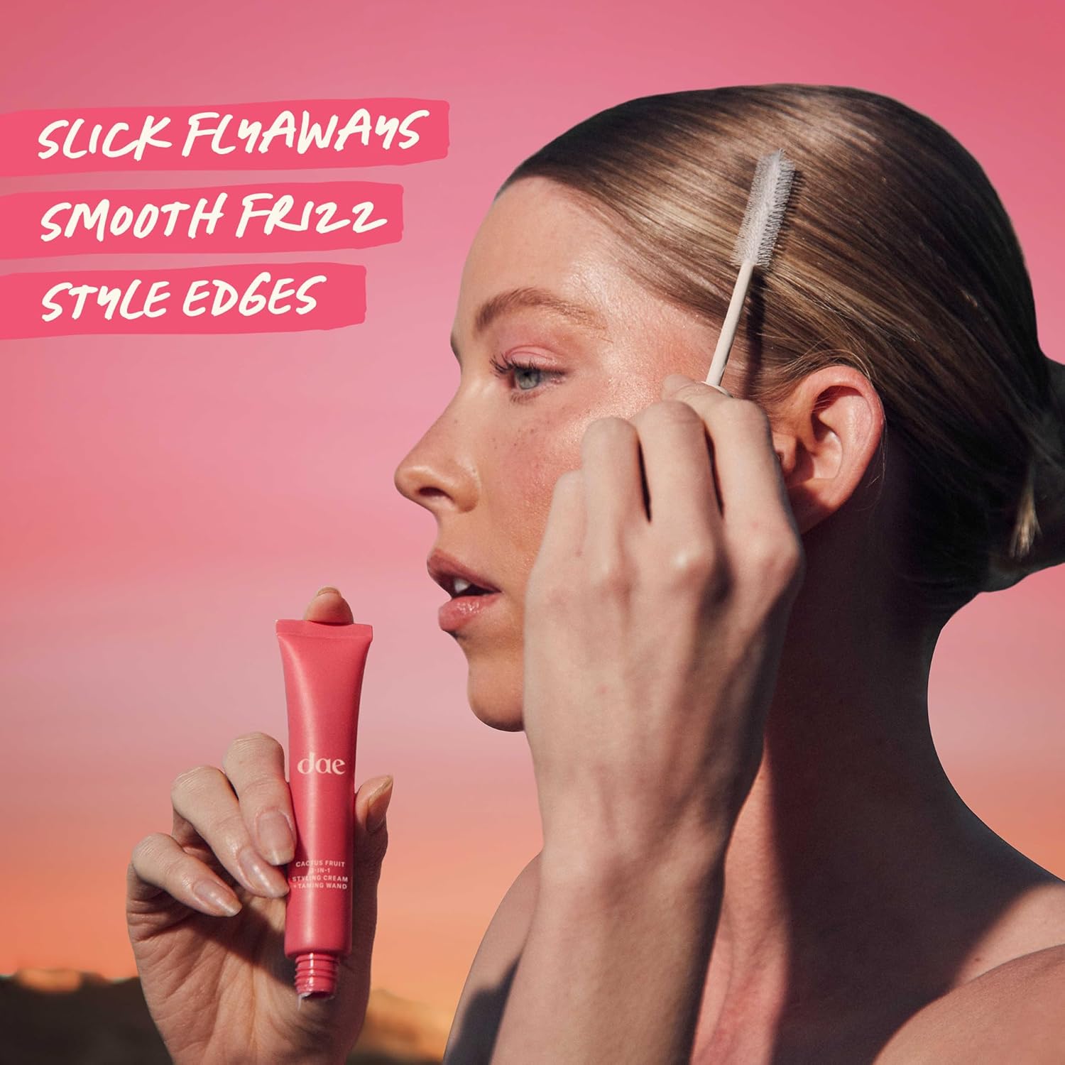 DAE Cactus Fruit 3-In-1 Styling Cream & Taming Wand – Tame Flyaways, Smooth Frizz, Style Edges (0.6 oz.) DAE Cactus Fruit 3-In-1 Styling Cream & Taming Wand – Tame Flyaways, Smooth Frizz, Style Edges (0.6 oz.)