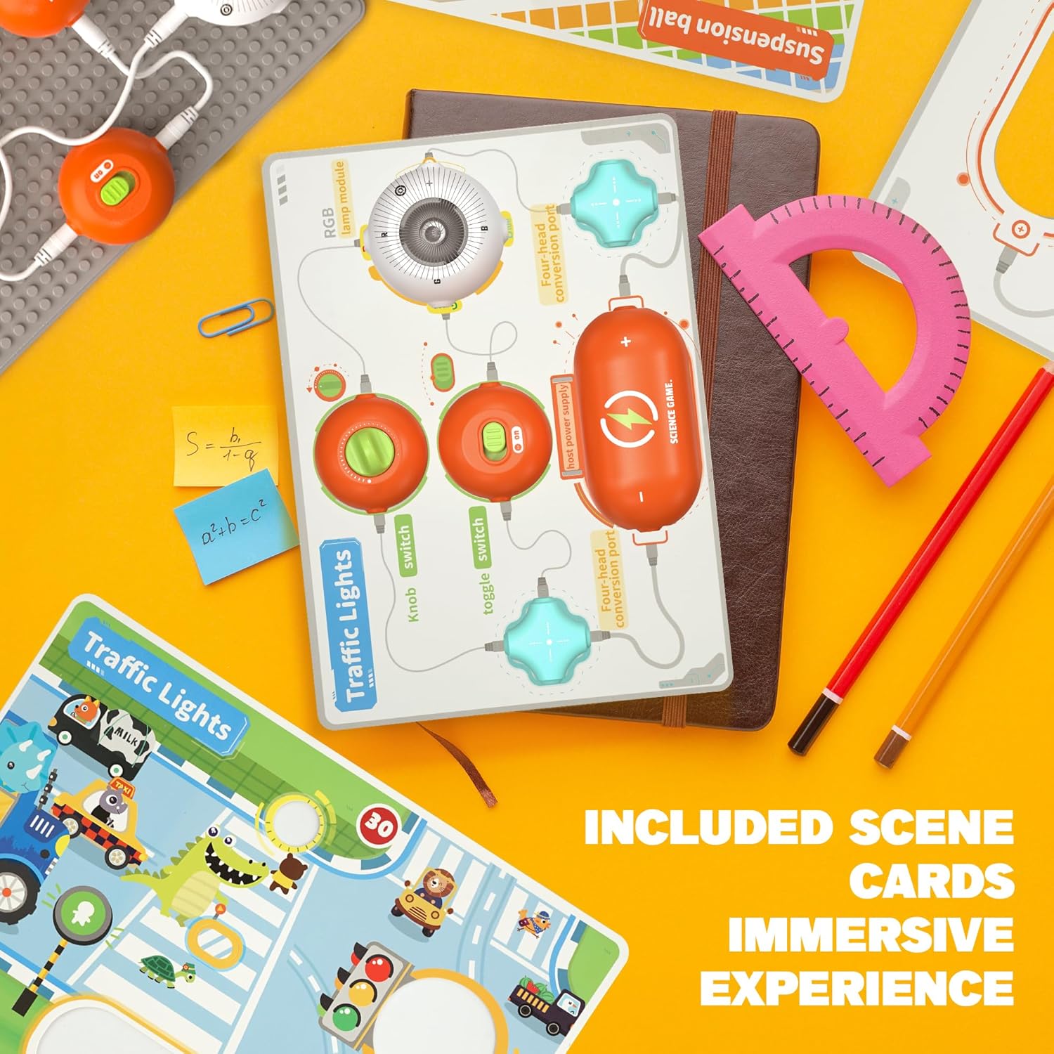 Science Kits for Kids - STEM Kits for Kids, Electronics Exploration Kit, 140+ Projects, 10+ Circuit Parts, STEM Educational Toy Gifts for Kid Boys Girls Ages 3 4 5 6 7 8 9 10 11 12 - Image 6