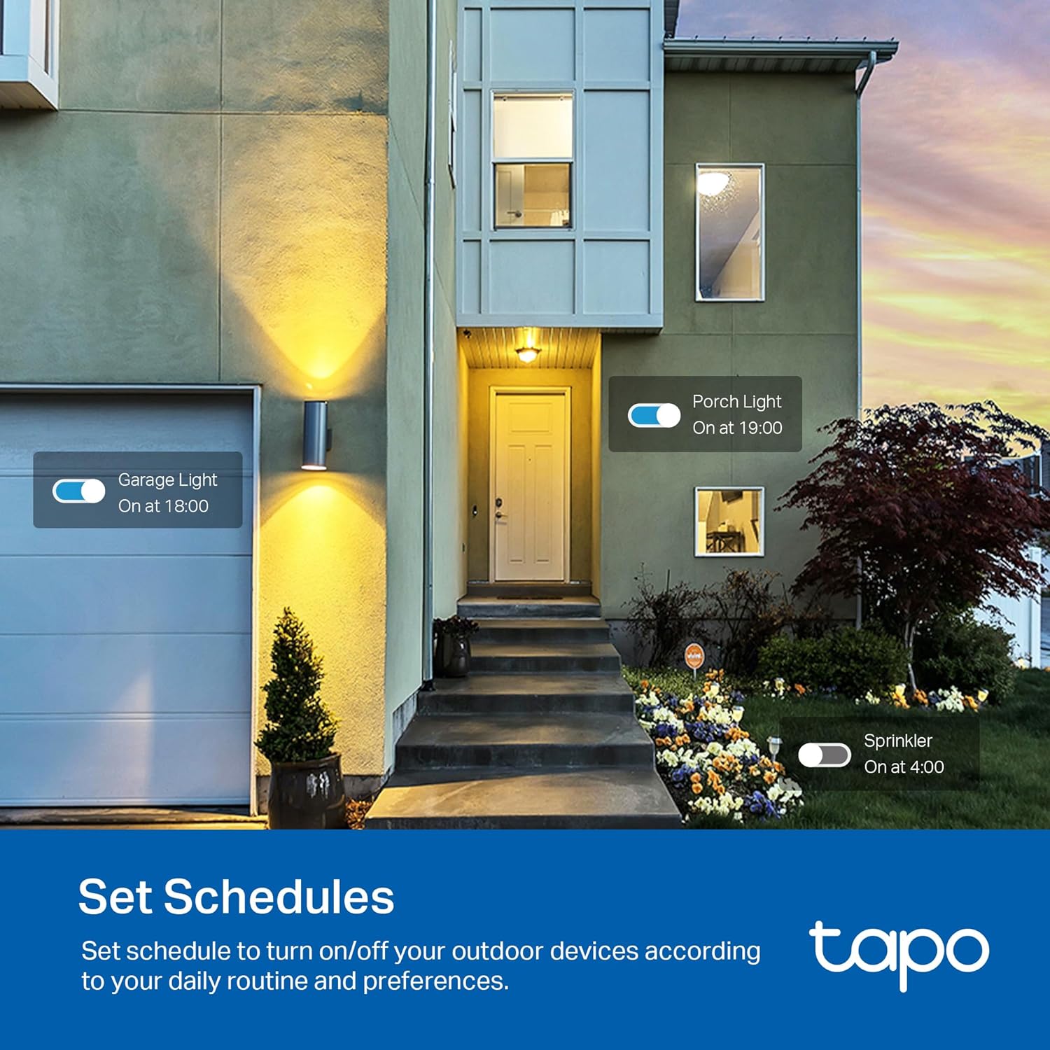 TP-Link Tapo Matter Outdoor Smart Plug, 2 Individual Outlets, IP65 Weather Resistance, Works with Apple Home, Alexa, Google Home, Long Wi-Fi Range, 2.4G Wi-Fi Only, ETL Certified (Tapo P400M) - Image 8