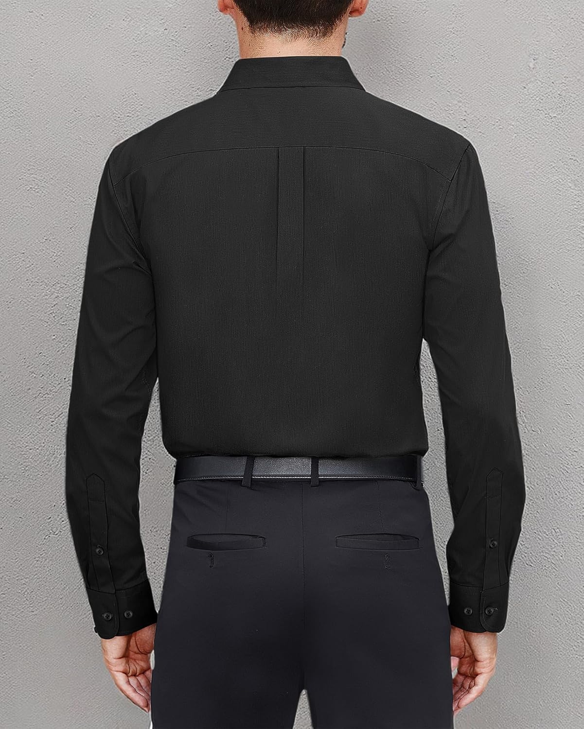 J.VER Men's Dress Shirts Stretch Stain Shield Long Sleeve Solid Formal Shirt Business Casual Button Down Shirts - Image 6