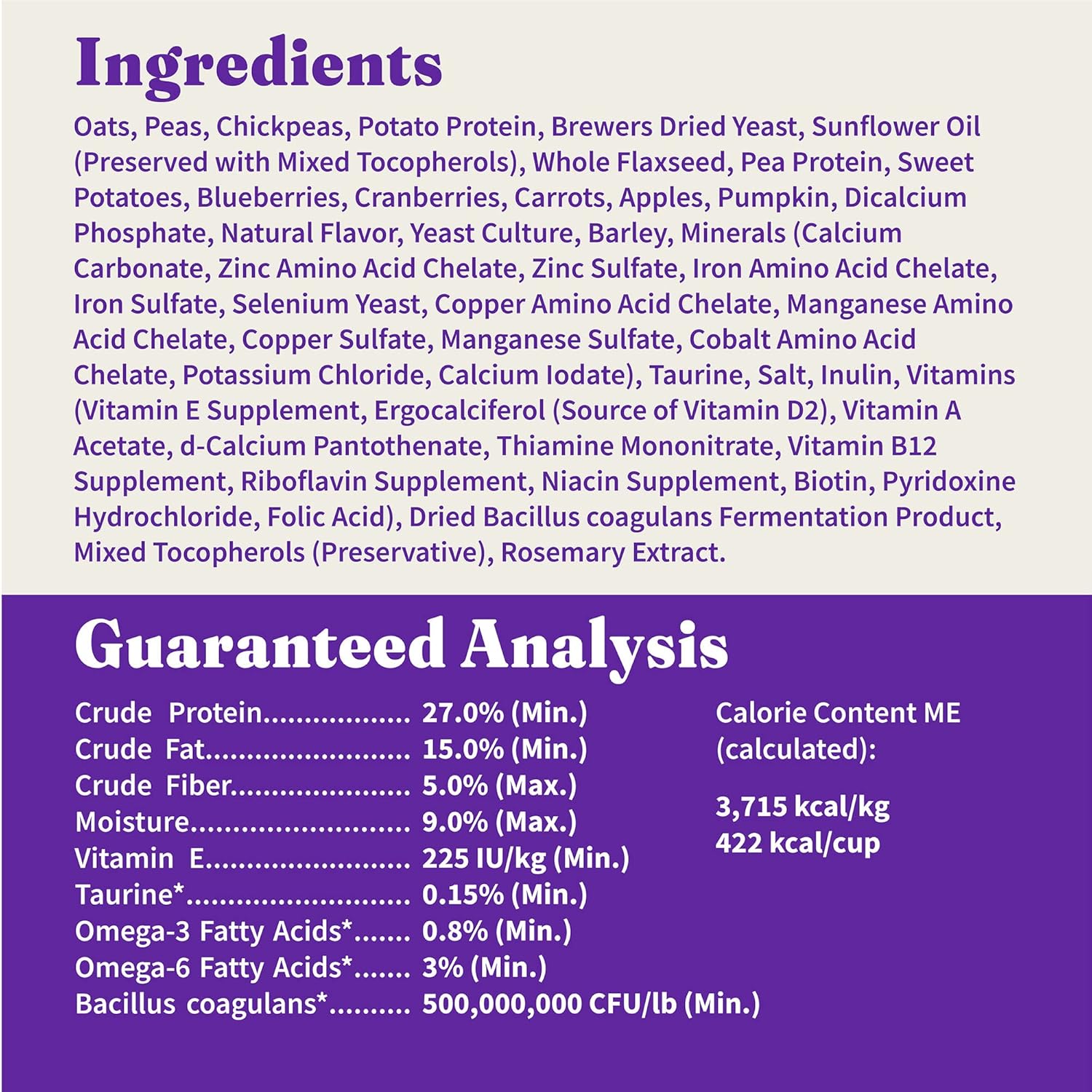 Halo Holistic Adult Dog Vegan Plant-Based Recipe with Superfoods 3.5 lb Bag - Image 10