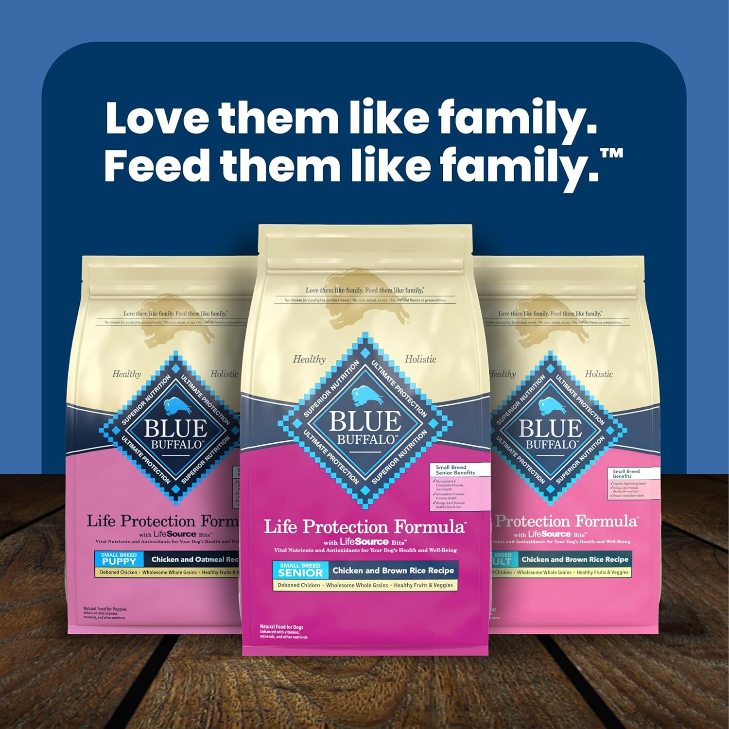 Blue Buffalo Life Protection Formula Chicken & Brown Rice Small Breed Senior Dry Dog Food, Supports Immunity With Antioxidant-Rich LifeSource Bits, Promotes Healthy Muscles, Skin & Coat Health, 5 lbs. - Image 9