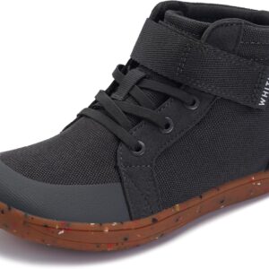 WHITIN Little/Big Kid Wide High Top Barefoot Shoes | Street-Style Minimalist Sneakers for Boys/Girls | Natural & Healthy Fit