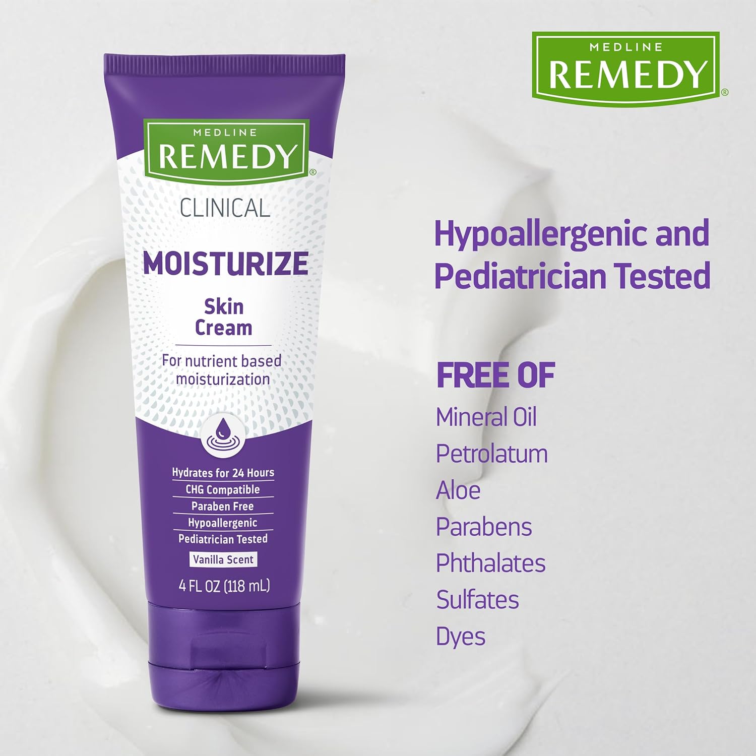Medline Remedy Phytoplex Nourishing Skin Cream Moisturizer, 4 Fl. Oz (Pack of 2) - Image 4