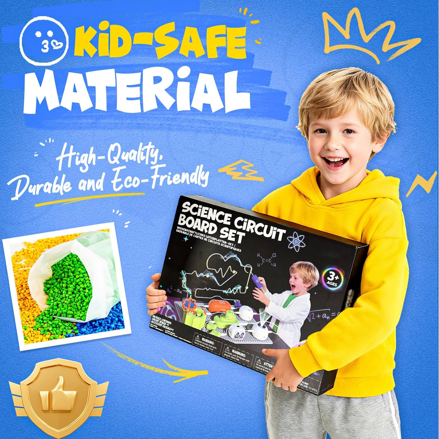 SMILESSKIDDO Science Kits for Kids | STEM Toys for Kid, Electronics Exploration Kit, Over 300 Projects, 16 Circuit Parts, STEM Toy Educational Gifts for Kid Boys Girls Ages 3 4 5 6 7 8 9 10 11 12 - Image 8