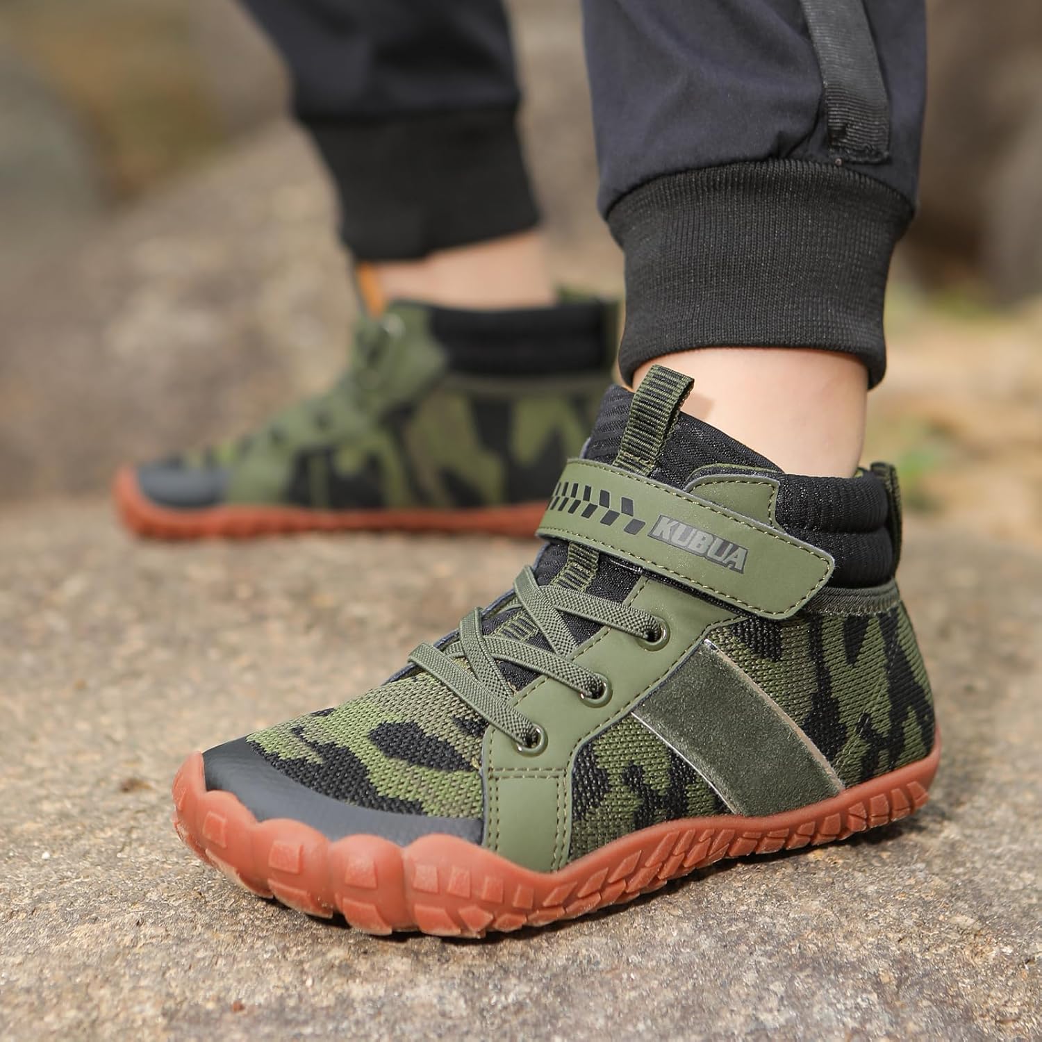 KUBUA Kids High Top Barefoot Shoes Boys Girls Minimalist Sneakers Lightweight Comfort Zero Drop Shoes Little Big Kid - Image 9