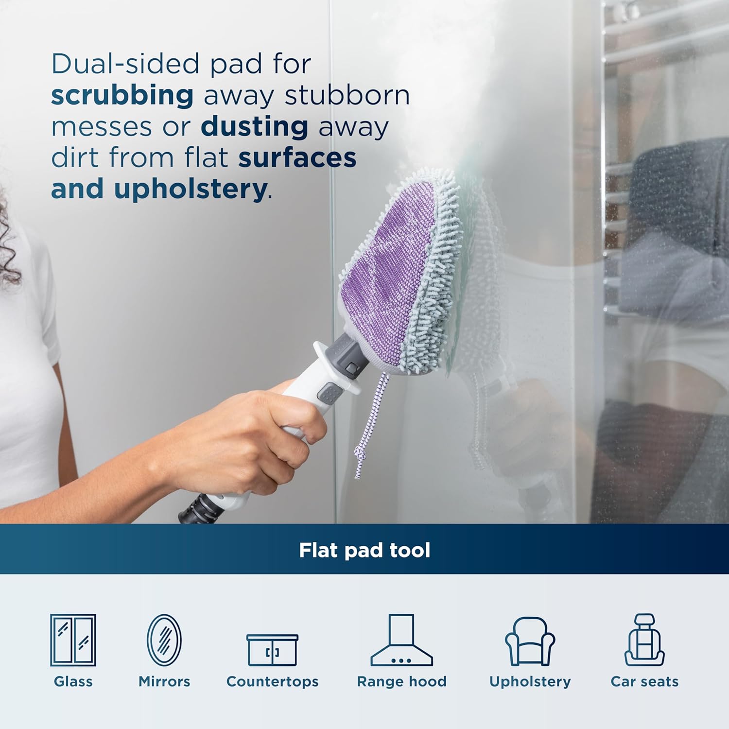 Shark Lift-Away 5-in-1 Steam Mop with Detachable Handheld Steam Cleaner, for Whole Home Cleaning including Sealed Hard Floors, Kitchens, Bathrooms, Upholstery, Cars, Grout & more, Blueberry, S3972BRN - Image 6