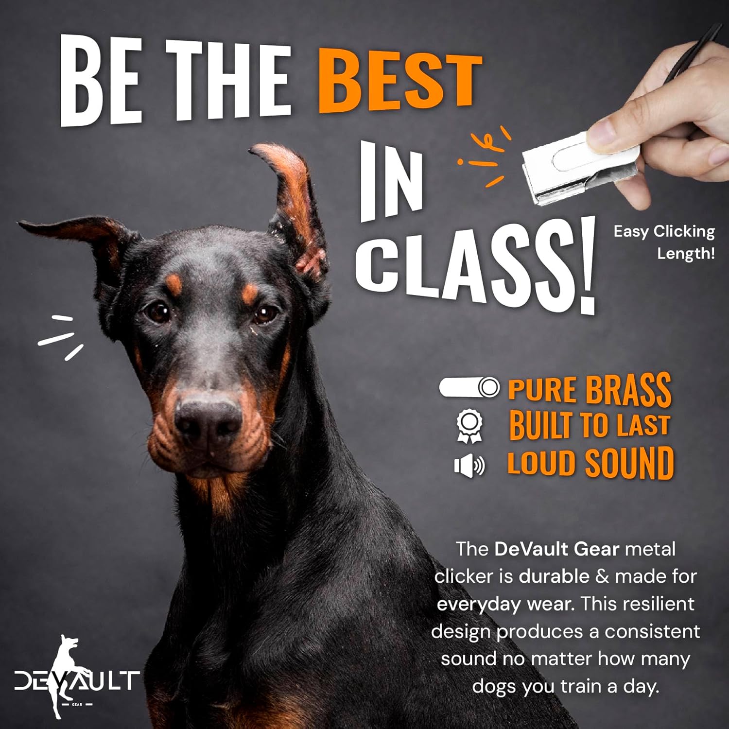 Metal Clickers for Dog Training – White Dog Clicker for Training with Loud Crisp Sound for Behaviour Reward – Brass Style with Magnetic Clasp and Velvet Pouch – 1 Unit Pet Clicker - Image 4