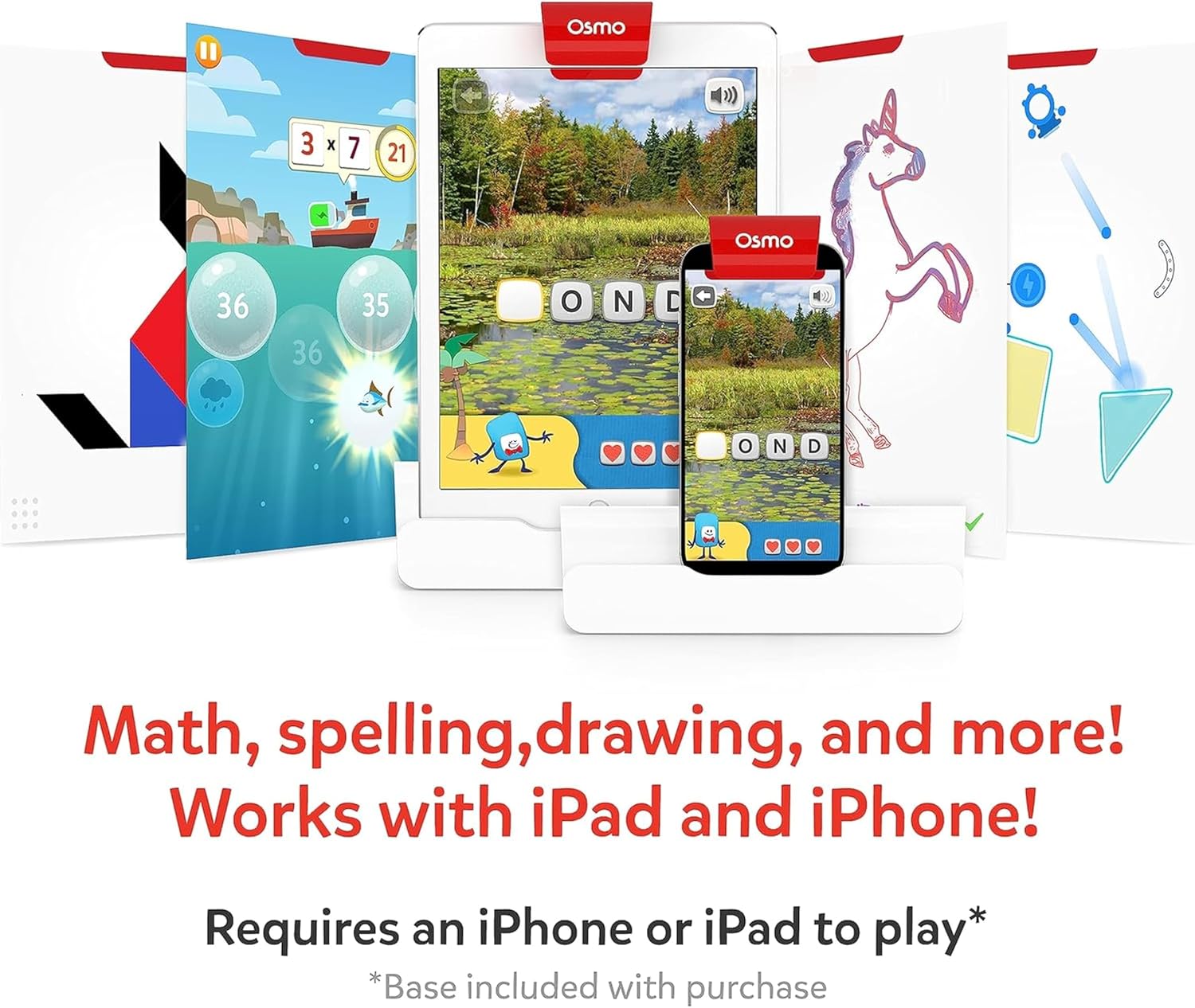 Osmo Genius Starter Kit for Kids Ages 6–10 | 5 Educational Learning Games | iPad Compatible | Educational STEM Learning System | Base Included - Image 3