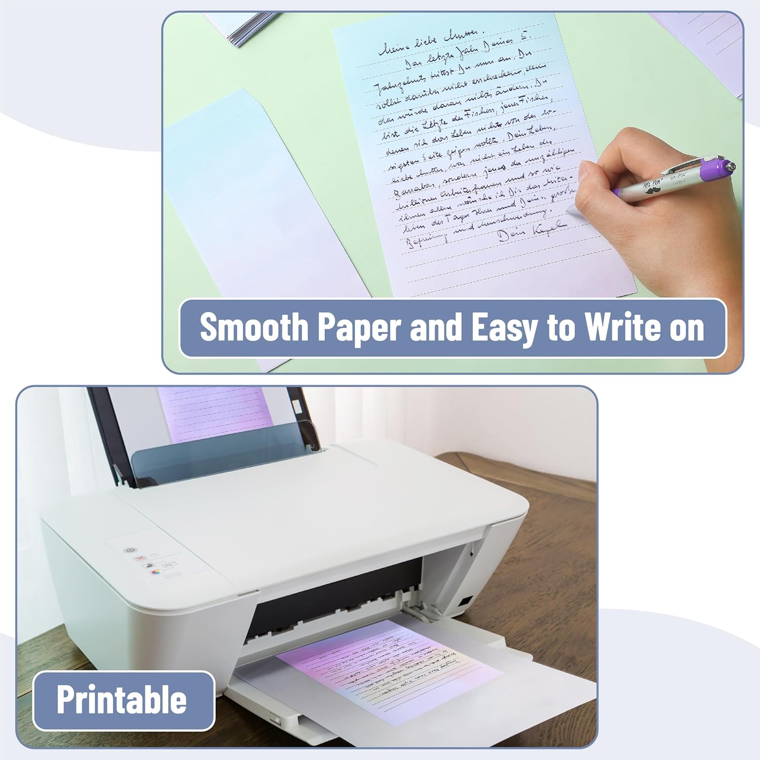 Mr. Pen- Stationery Writing Paper Set with Envelopes, 8.18" x 5.5", 30 Letter Sheets & 18 Envelopes, Smooth Printable Letter Paper for Handwritten Notes, Personal Letters, Invitations, Office & Home - Image 5