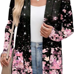 Zeagoo Women’s Lightweight Cardigan Open Front Long Sleeve Casual Loose Thin Cardigans with Pockets 2026