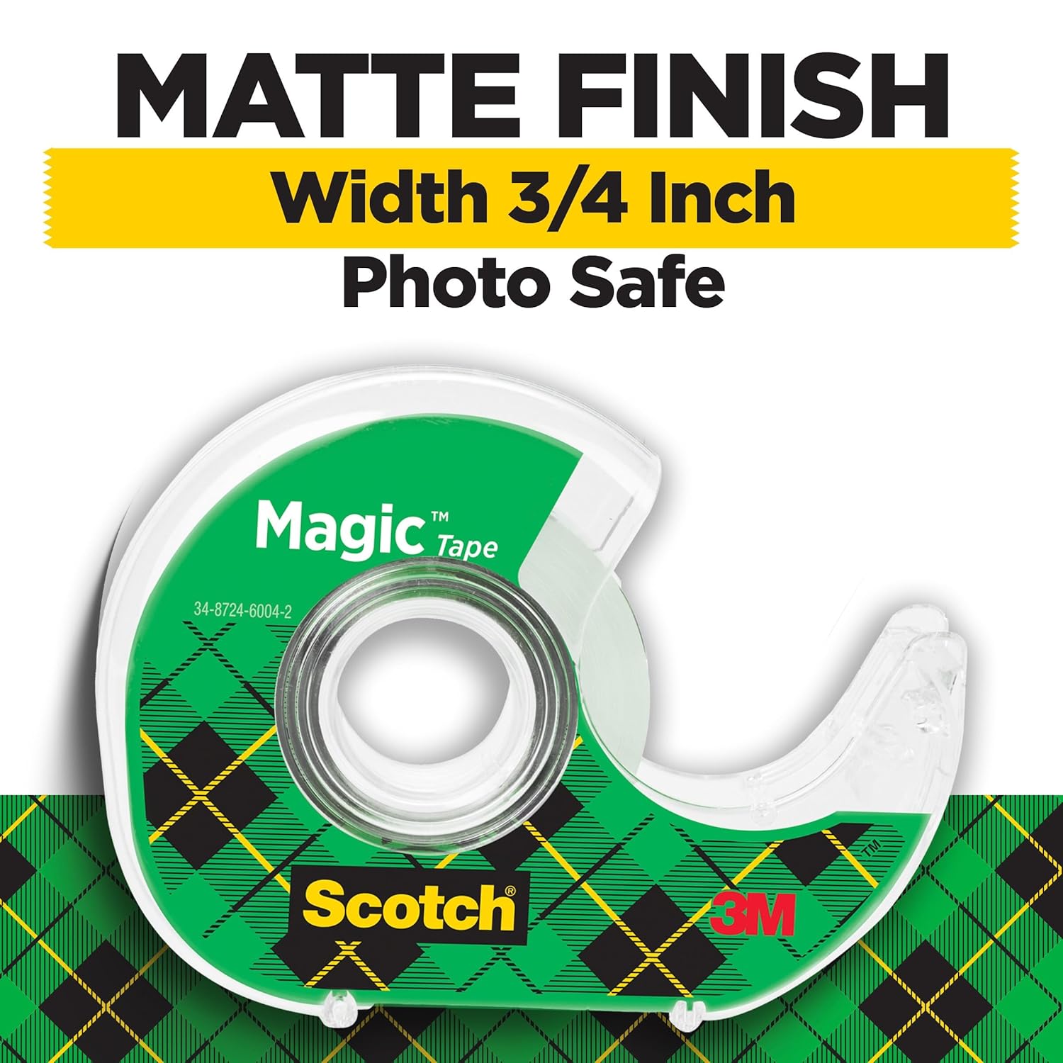 Scotch Magic Tape, Invisible, Home Office Supplies and Back to School Supplies for College and Classrooms, 6 Tape Rolls with Dispensers - Image 2