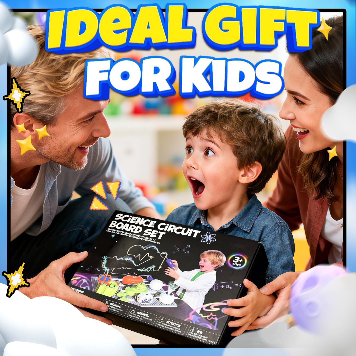 SMILESSKIDDO Science Kits for Kids | STEM Toys for Kid, Electronics Exploration Kit, Over 300 Projects, 16 Circuit Parts, STEM Toy Educational Gifts for Kid Boys Girls Ages 3 4 5 6 7 8 9 10 11 12 - Image 7