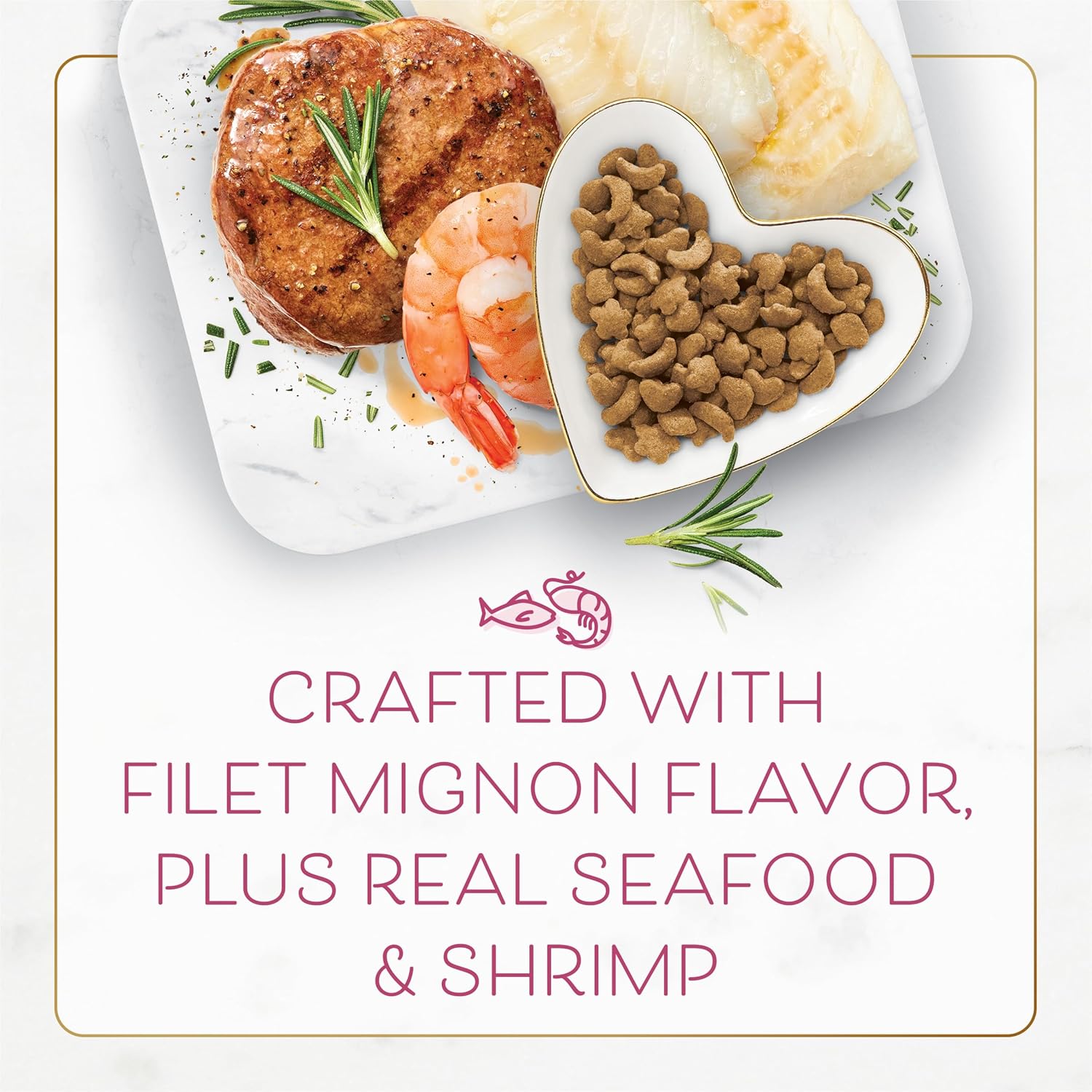 Fancy Feast Purina Filet Mignon Flavor with Real Seafood & Shrimp Dry Cat Food (7 Pound (Pack of 1)) - Image 4