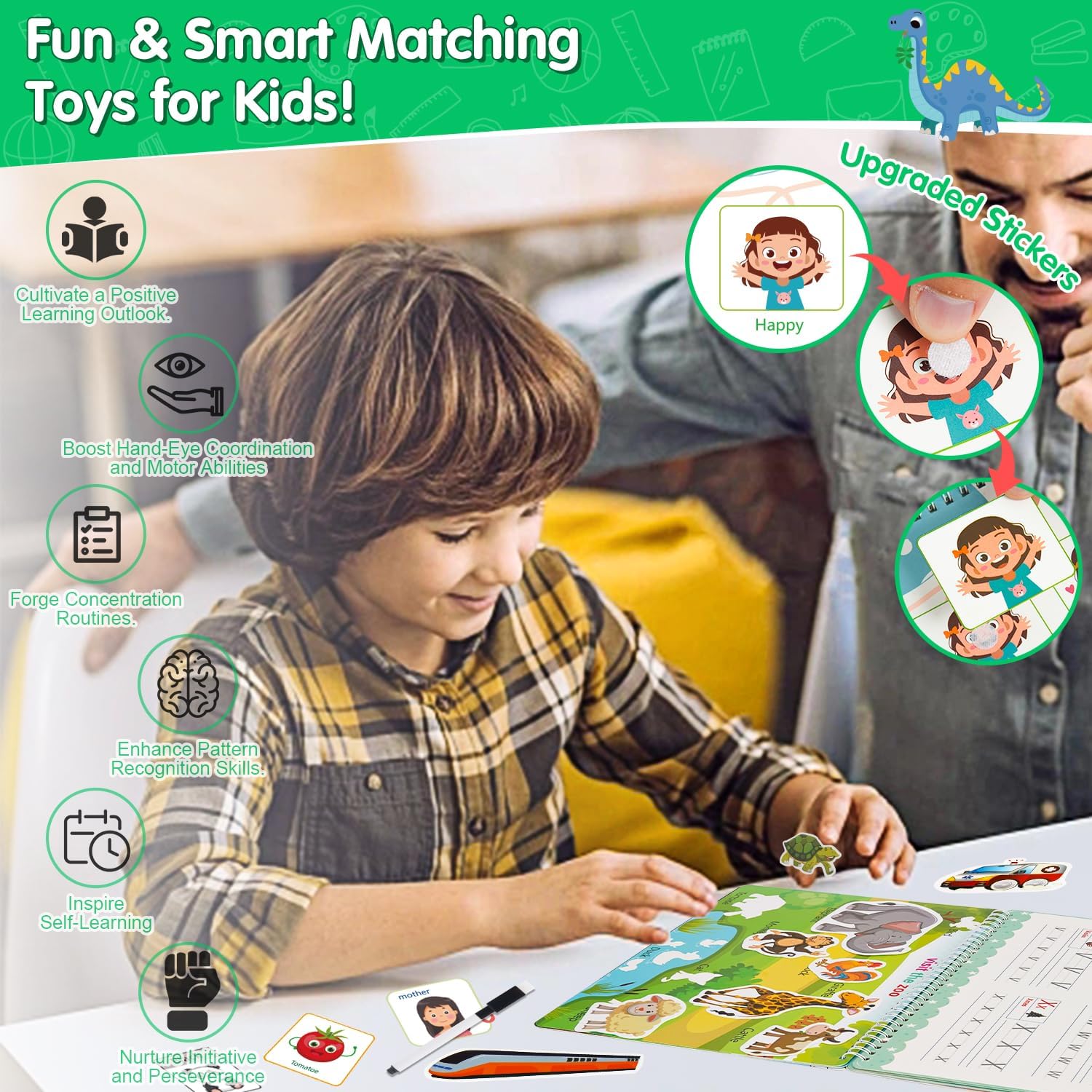 NASHRIO Montessori 24 Themes Busy Book for Toddlers 3-5, Engaging Preschool Learning Activities for Home School Travel – Educational Toy for 3-6 Year Old Boys & Girls - Image 2