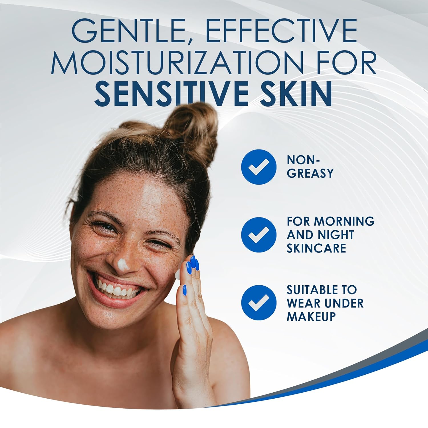 Vanicream Daily Facial Moisturizer With Ceramides and Hyaluronic Acid - Formulated Without Common Irritants for Those with Sensitive Skin, 3 fl oz (Pack of 1) - Image 2
