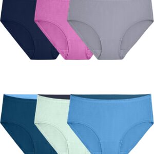 Fruit of the Loom womens Breathable Underwear, Moisture Wicking Keeps You Cool & Comfortable, Available in Plus Size