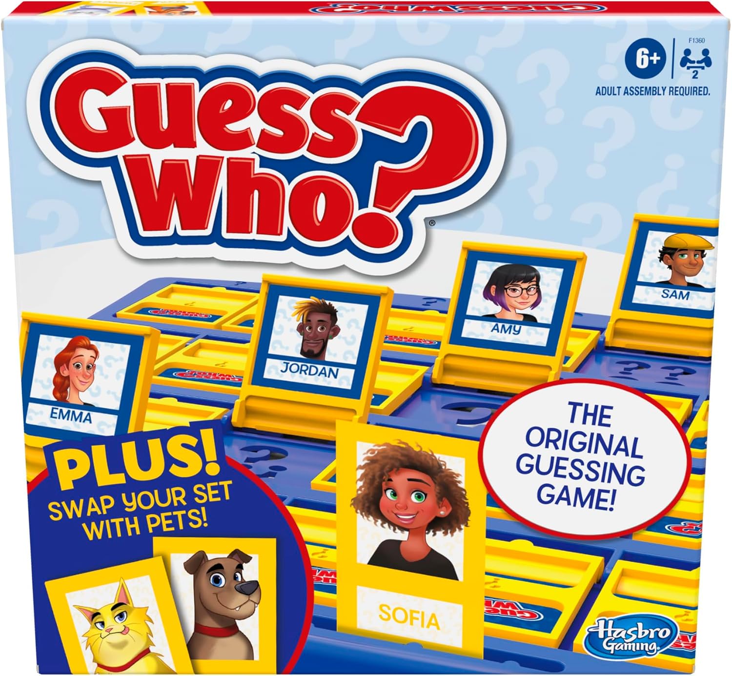 Hasbro Gaming Guess Who? Board Game, with People and Pets Cards, The Original Guessing Game for Kids, Ages 6 and Up, Easter Gifts for Boys and Girls (Amazon Exclusive) Hasbro Gaming Guess Who? Board Game, with People and Pets Cards, The Original Guessing Game for Kids, Ages 6 and Up, Easter Gifts for Boys and Girls (Amazon Exclusive)
