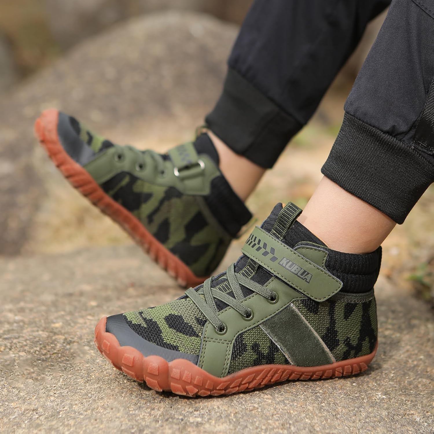 KUBUA Kids High Top Barefoot Shoes Boys Girls Minimalist Sneakers Lightweight Comfort Zero Drop Shoes Little Big Kid - Image 7