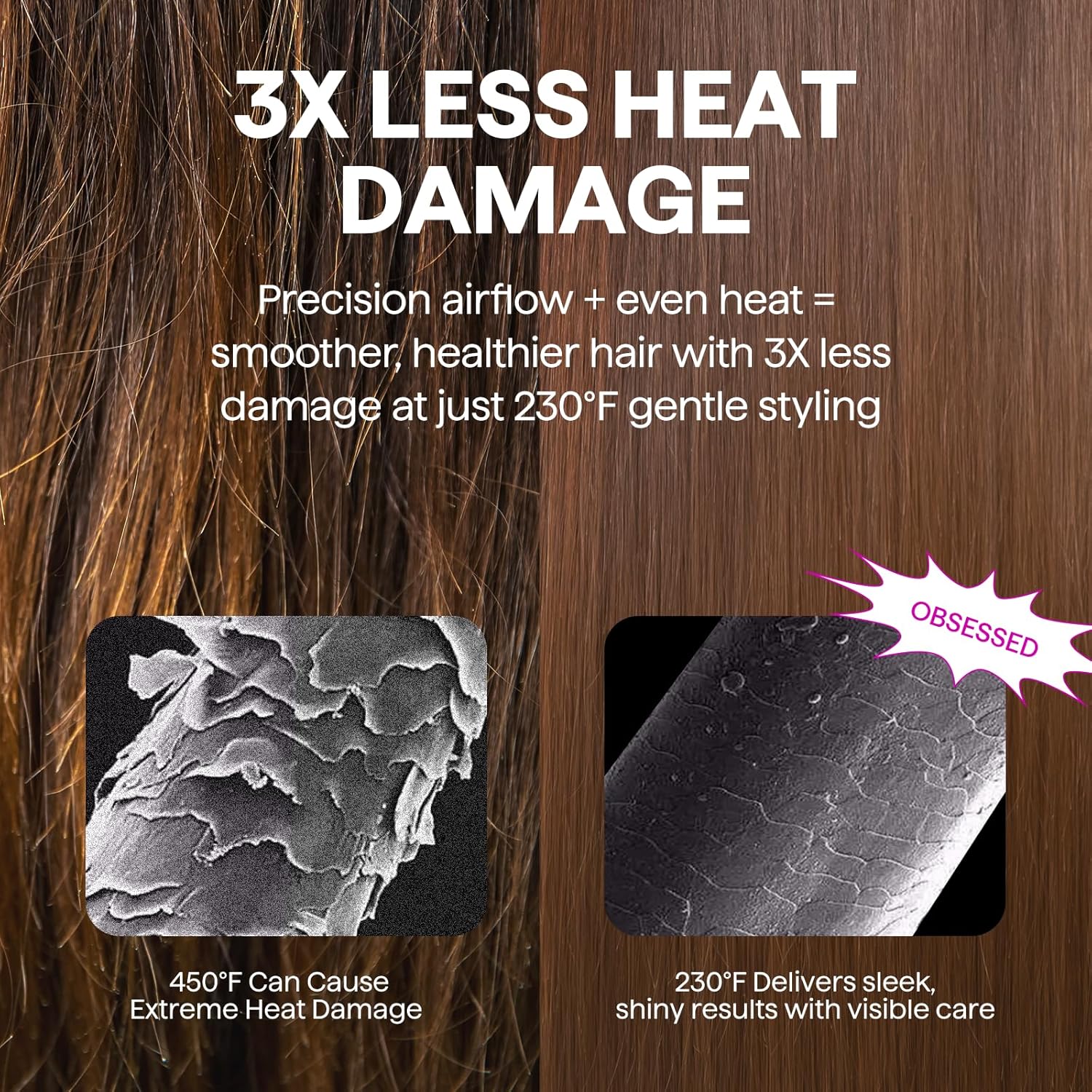 Blow Dryer Brush Set, Wavytalk Air Sculpt 5-in-1 Hot Air Brush Set, Multi Hair Styler for Salon Blowouts, Smooth Curls, Volumizing and Straightening, Sleek and Less Frizz, Pink - Image 4