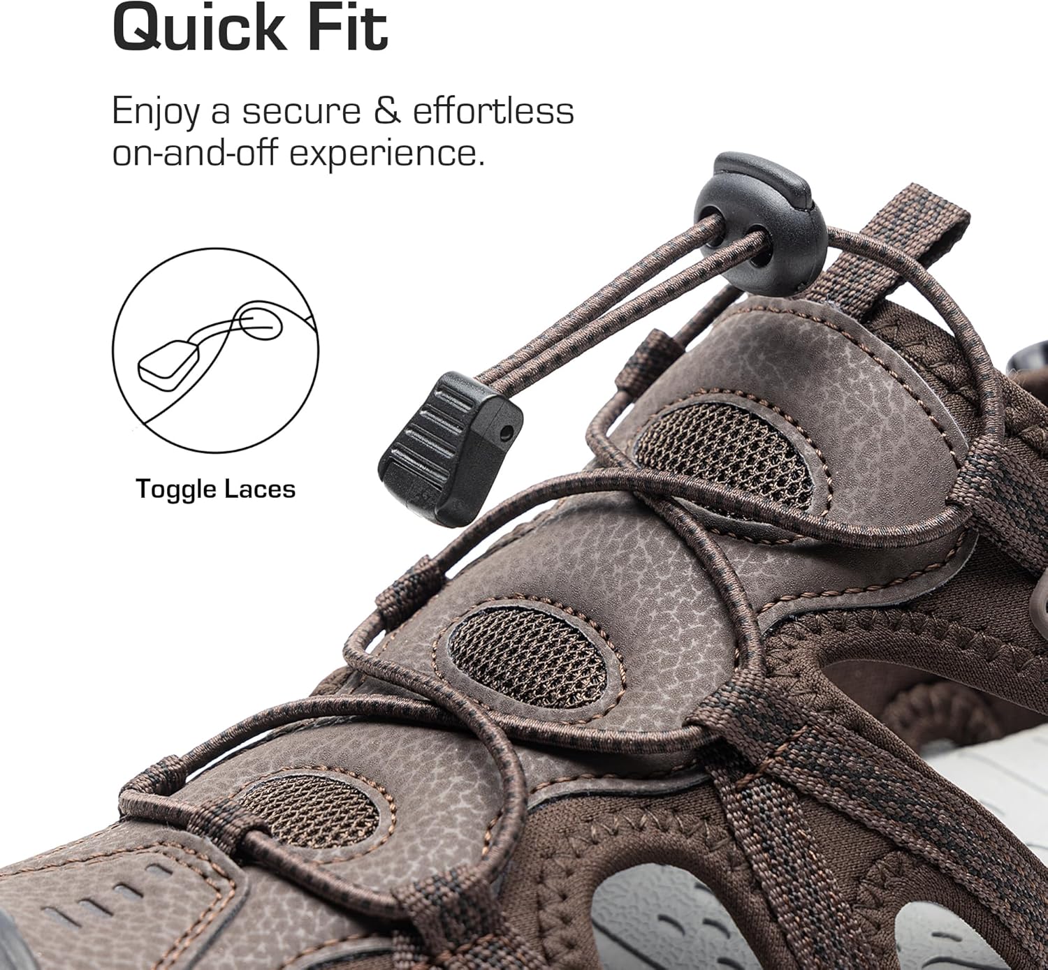 DREAM PAIRS Men's Sandals Hiking Water Sport Athletic Beach Outdoor Comfortable Casual Closed Toe Summer Sandal Shoes - Image 4