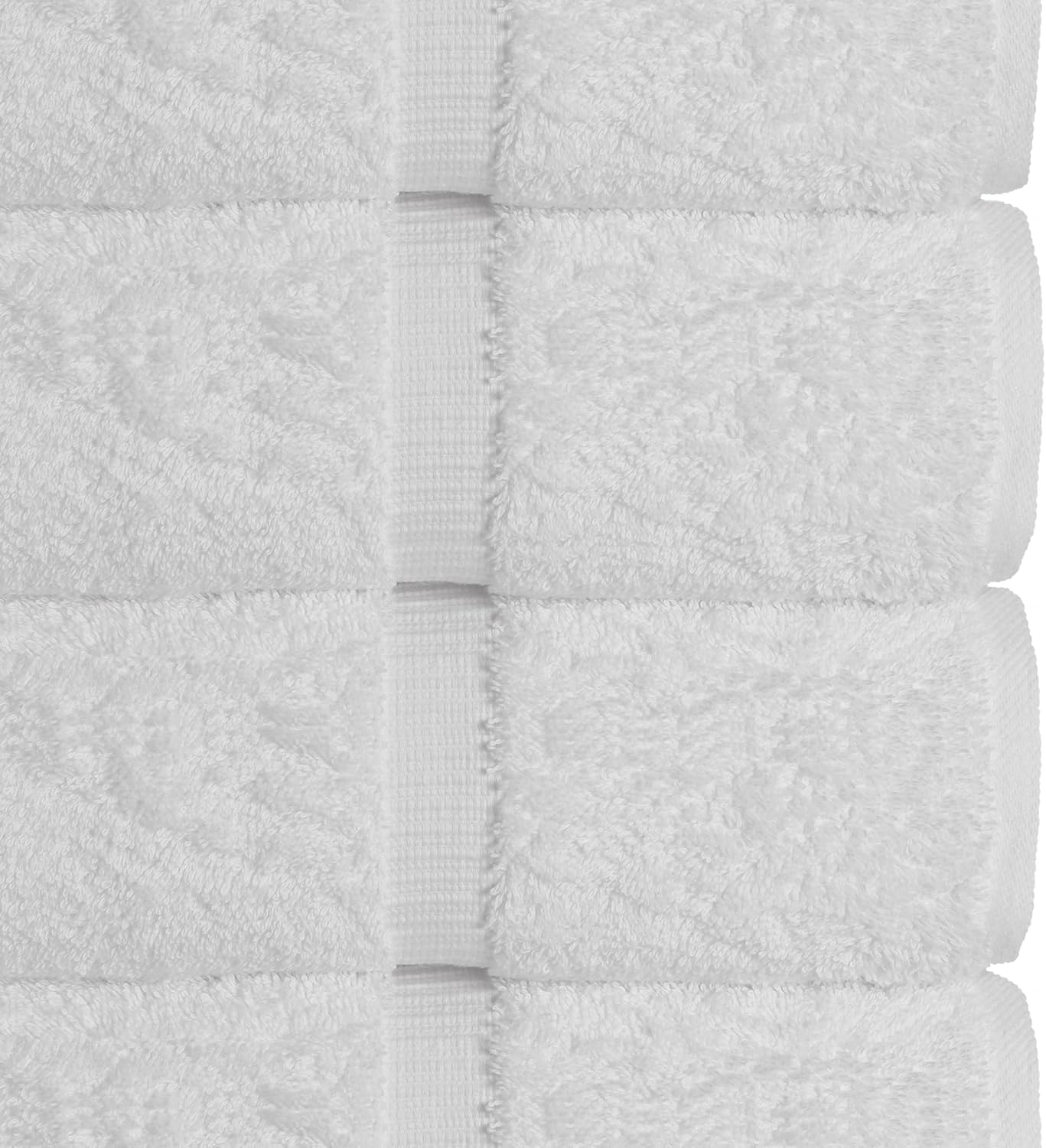 Chakir Turkish Linens 4 Piece Bath Towel Set, 100% Cotton Luxury Turkish Towels for Bathroom, Soft Absorbent Bath Towels, 27 x 54 Inches, White - Image 4