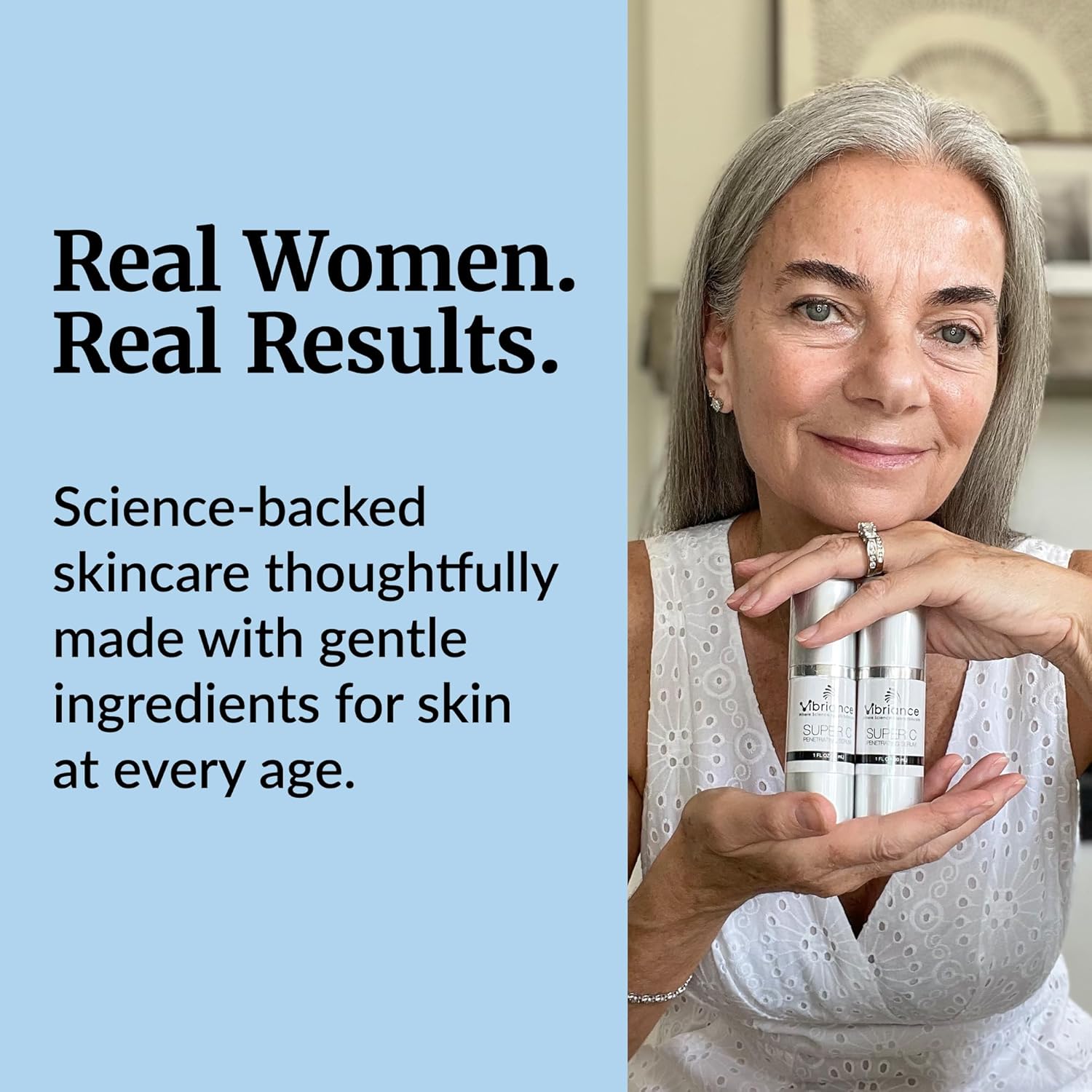 Vibriance Super C Serum for Mature Skin - All-in-One Vitamin Formula Hydrates, Firms, Lifts, Smooths, Targets Age Spots, Wrinkles, 1 fl oz - Image 6