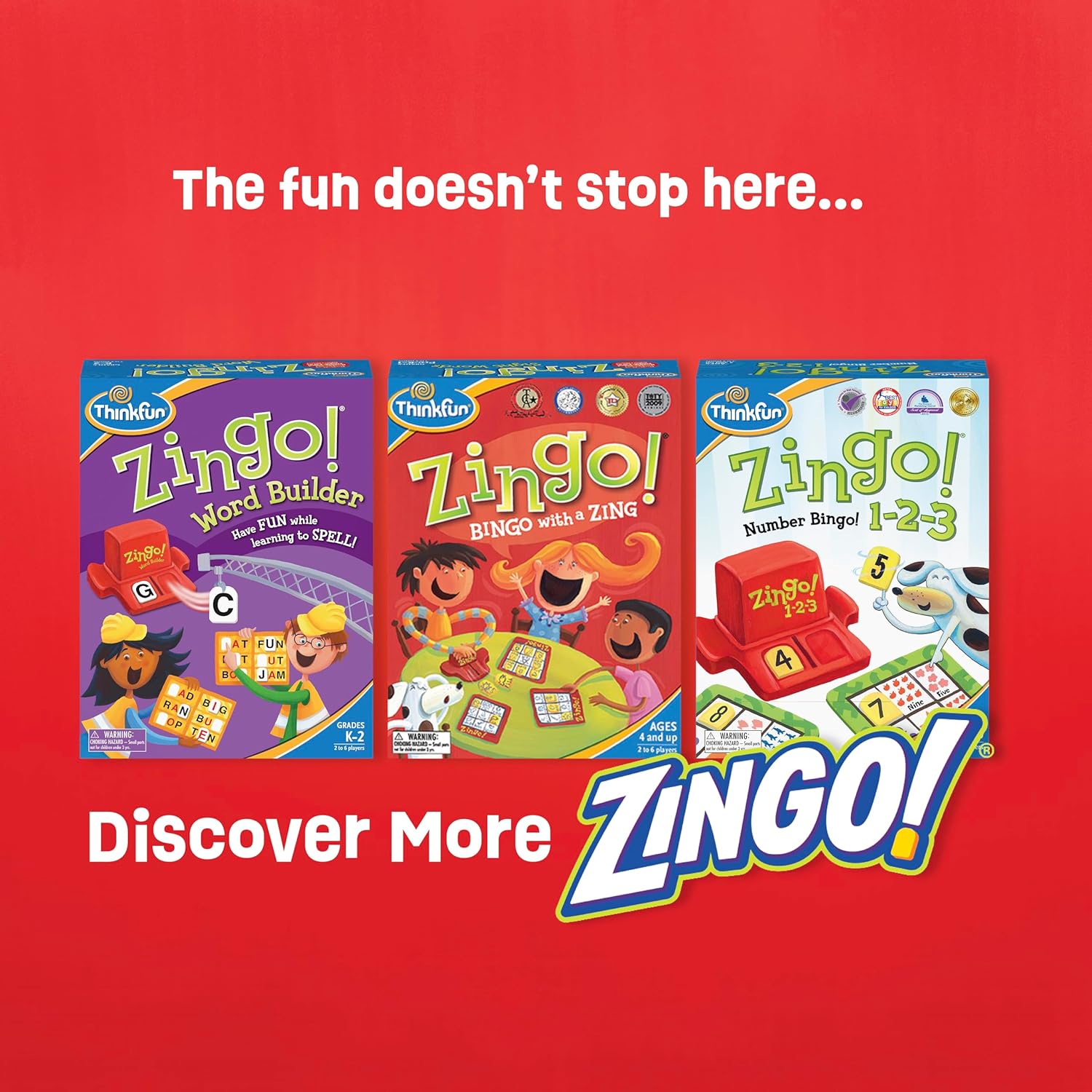 ThinkFun Zingo Sight Words Award Winning Early Reading Game for Pre-K to 2nd Grade - Toy of the Year Finalist, A Fun and Educational Game Developed by Educators for Boys and Girls - Image 8