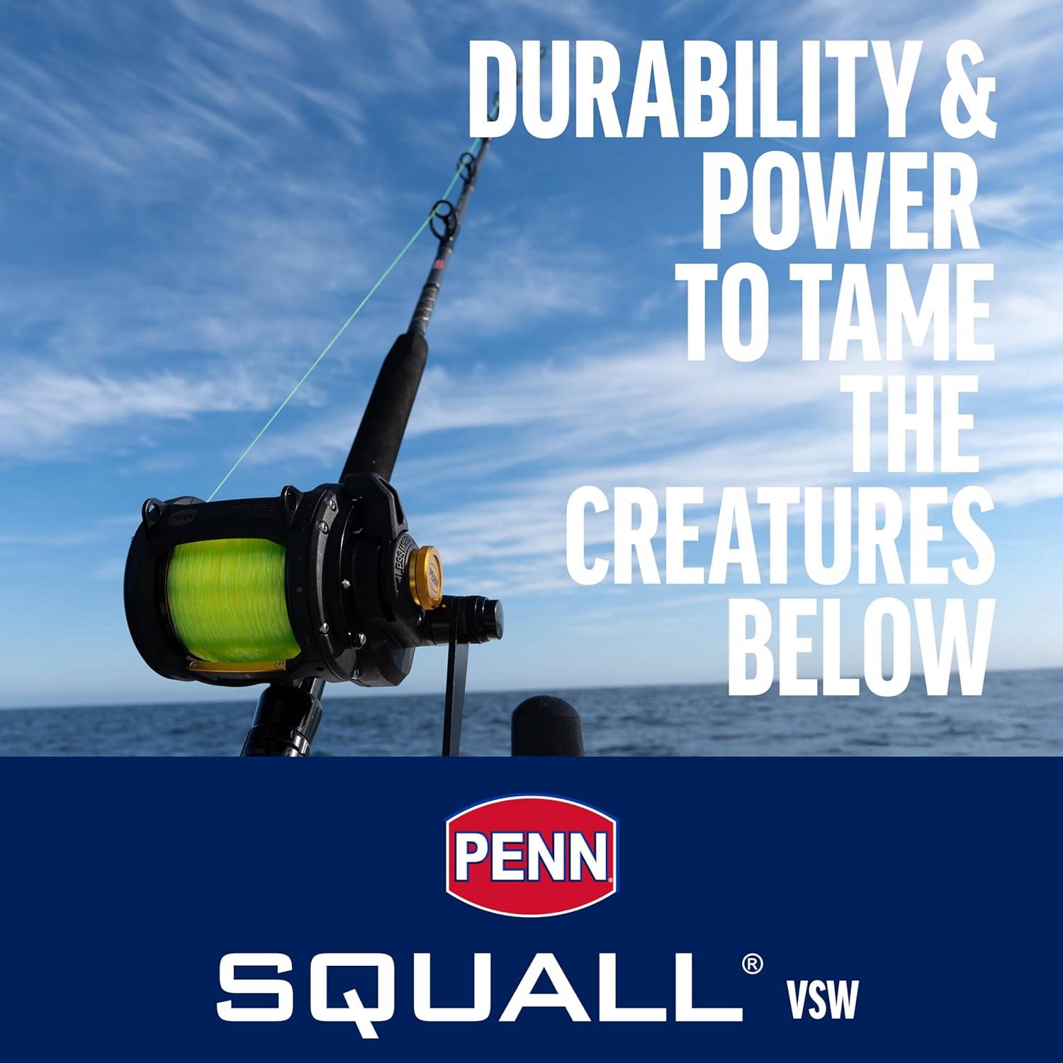 Penn Squall II Lever Drag 2 Speed Conventional Fishing Reel - Image 2