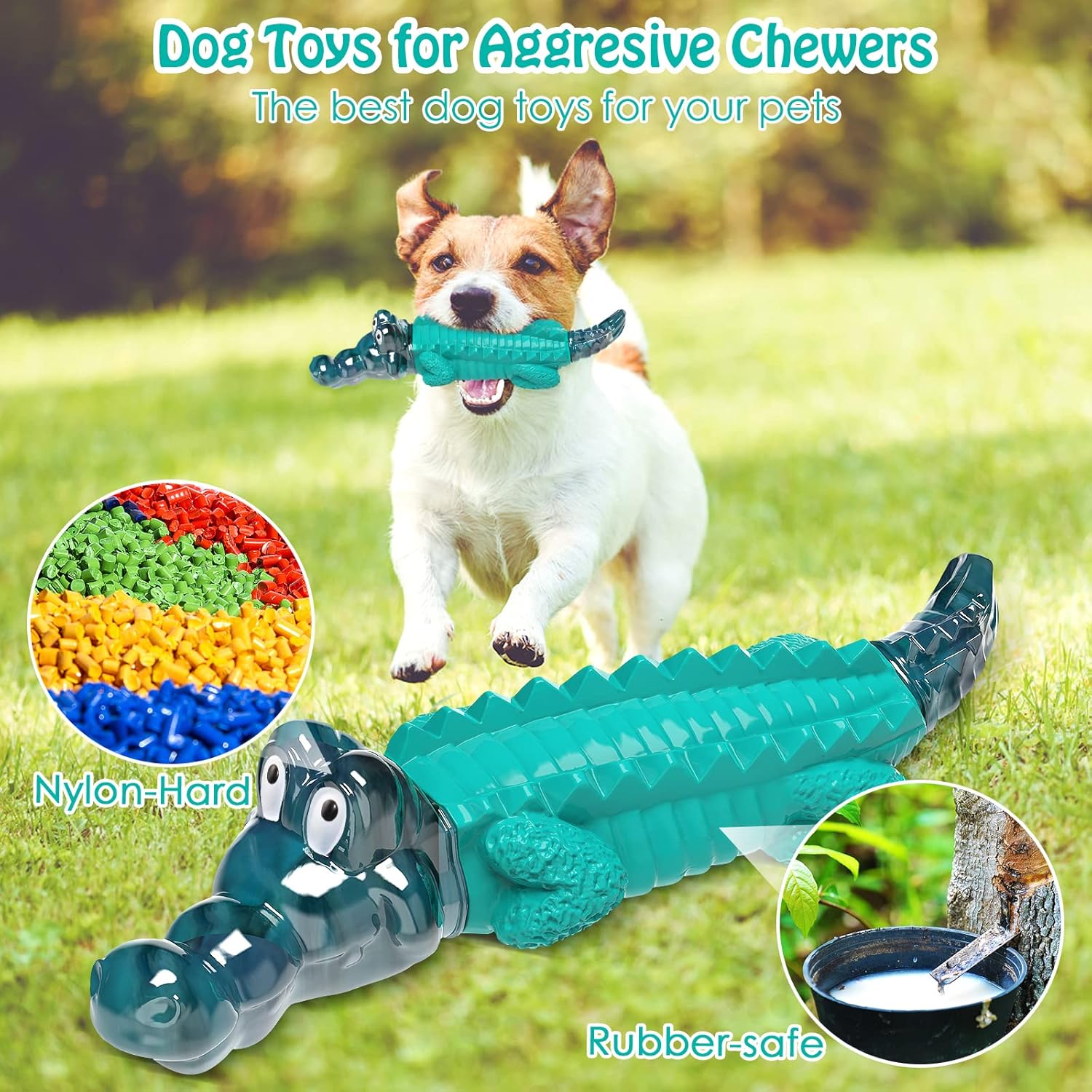 Jeefome Dog Toys for Aggressive Chewers - Tough, Indestructible Dog Chew Toys for Large, Medium, Small Breed Dogs to Keep Them Busy - Image 3