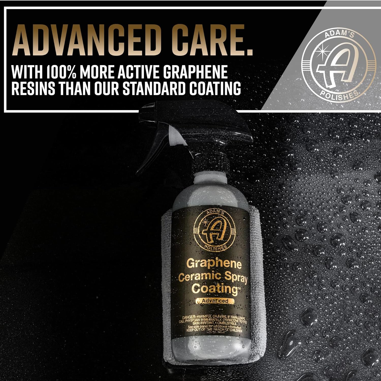 Adam's Polishes Advanced Graphene Ceramic Spray Coating - 18+ Months Sprayable Graphene Oxide Ceramic Coating for Cars, Boats, RV's & Motorcycle | Adds Extreme Gloss, Depth, Shine & Protection - Image 2