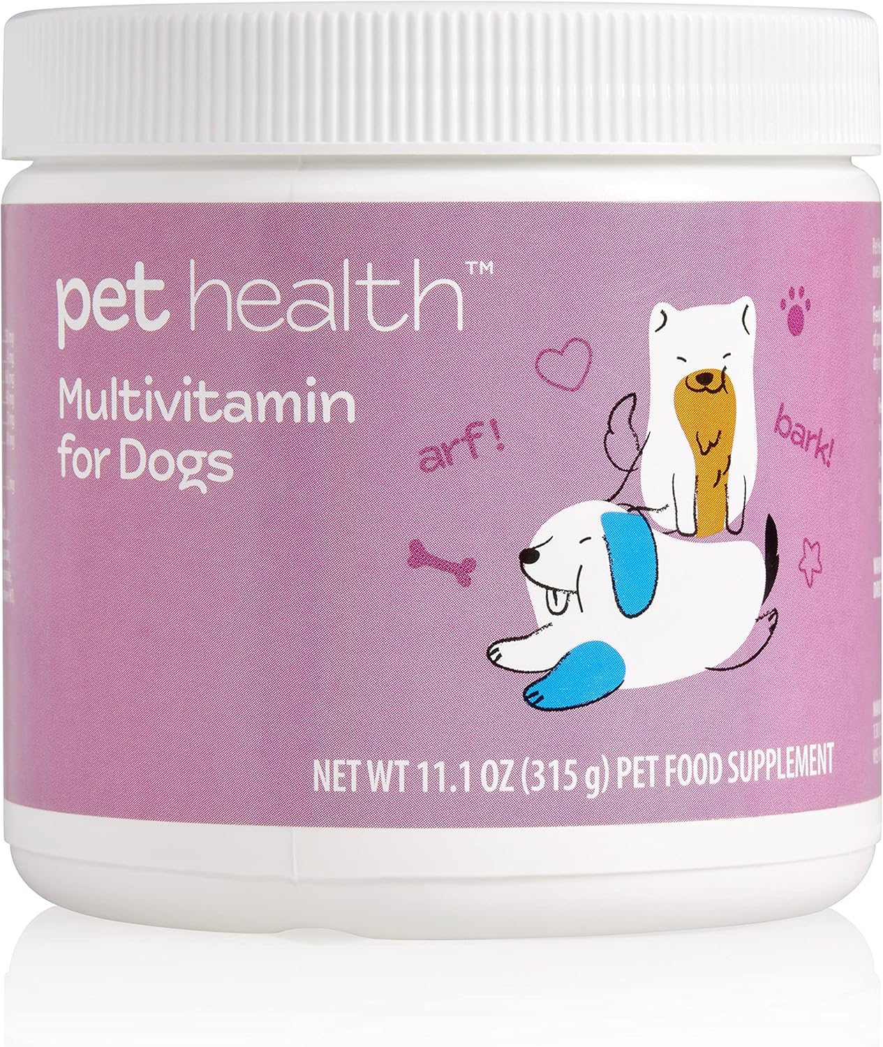 Pet Health Multivitamin for Dogs – Daily Vitamins & Minerals for Skin, Coat, Immune & Energy Support – Beef Flavor Powder – Adult Dogs, All Breeds – Approx. 90 Servings