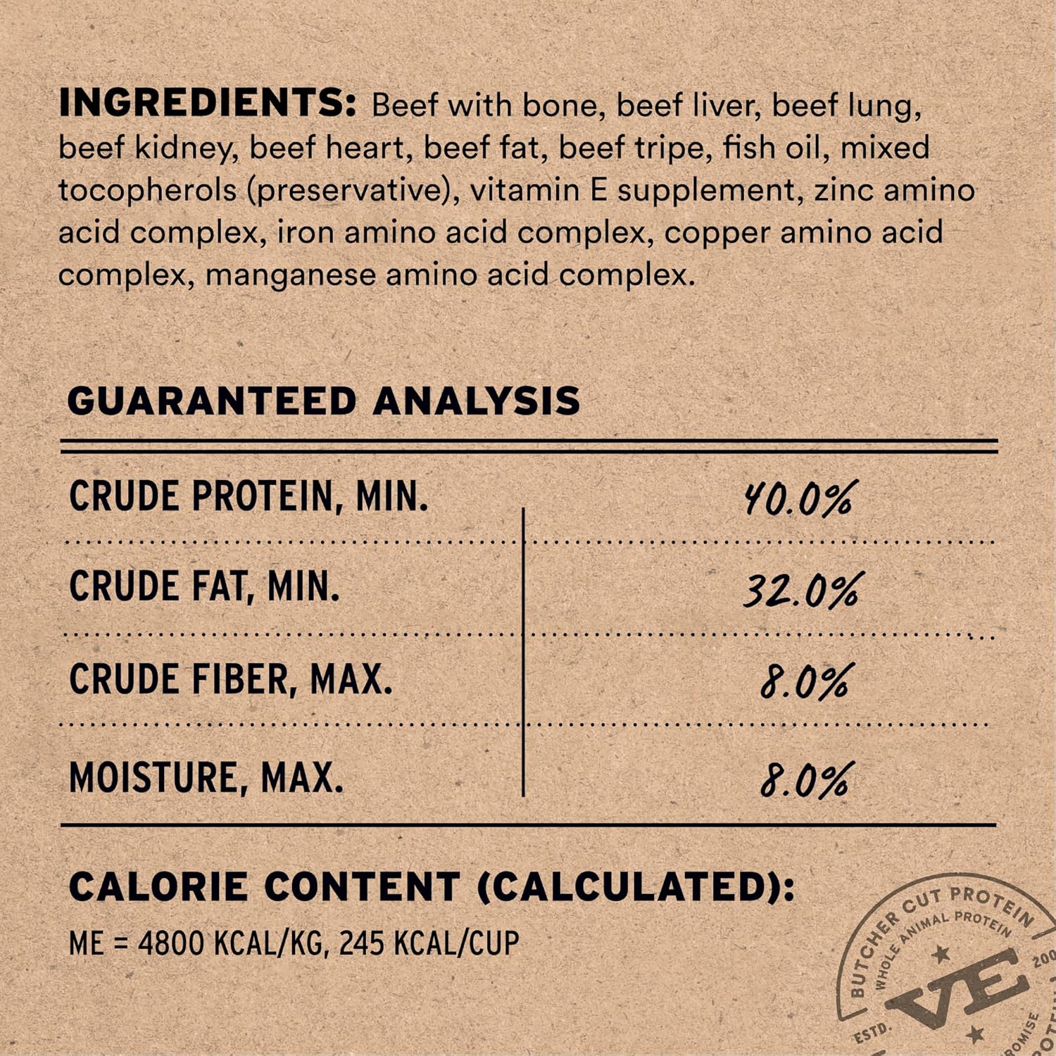 Vital Essentials Freeze Dried Dog Food, Raw Beef Crunchy Mini Nibs | Complete Meal or Topper | 96% Beef, Organs & Bone | Limited Ingredient, High Protein, Grain Free Dry Dog Food | 14 oz Bag - Image 3