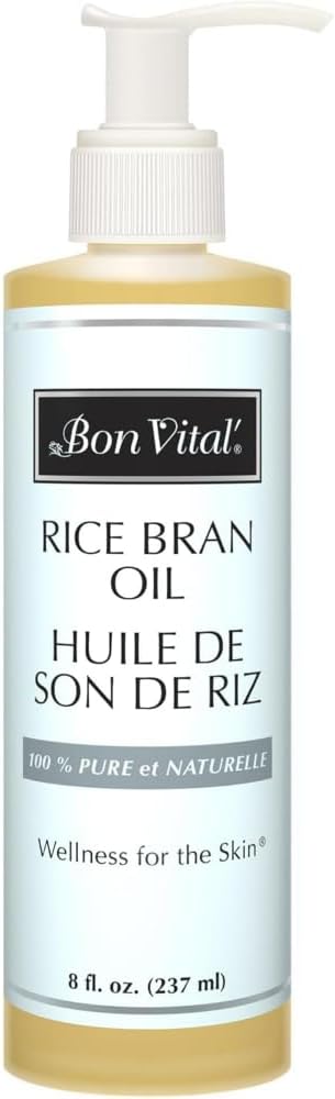 Bon Vital’ Rice Bran Oil, 100% Pure and Cold Pressed Carrier Oils for Diffusers, Professional Massage Oil, Best Beauty Secret for Soft & Smooth Skin, Moisturizer, 8 Ounce Bottle Bon Vital’ Rice Bran Oil, 100% Pure and Cold Pressed Carrier Oils for Diffusers, Professional Massage Oil, Best Beauty Secret for Soft & Smooth Skin, Moisturizer, 8 Ounce Bottle