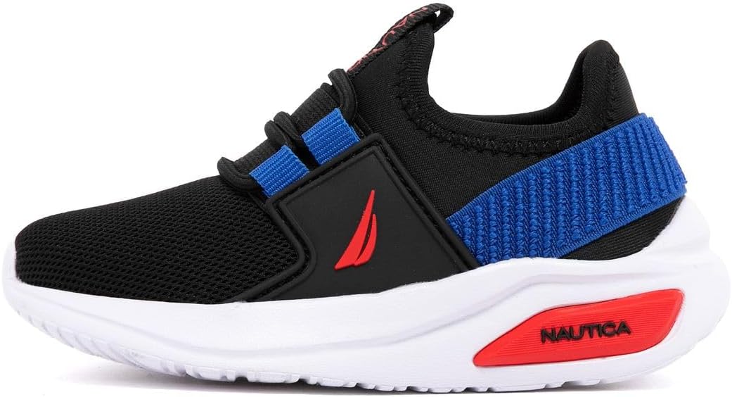 Nautica Kids Athletic Slip-On Sneakers - Comfortable Bungee Running Shoes for Boys and Girls - Stylish and Supportive Footwear for Active Kids (Big Kid/Little Kid/Toddler) - Image 2