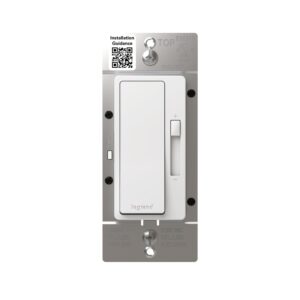 Legrand Radiant 150-Watt Dimmer Light Switch, Single-Pole/3-Way LED Dimmer for Dimmable Lights, RHL153PW, White