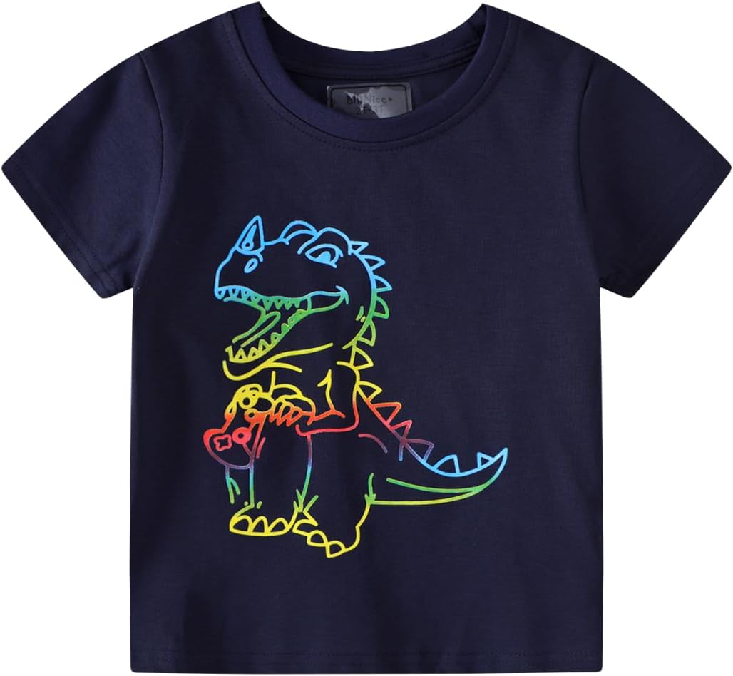 Boy Summer Clothes Toddler Outfits Kids Cotton Short Sleeve Shirt Shorts Set 2-7 Years - Image 9