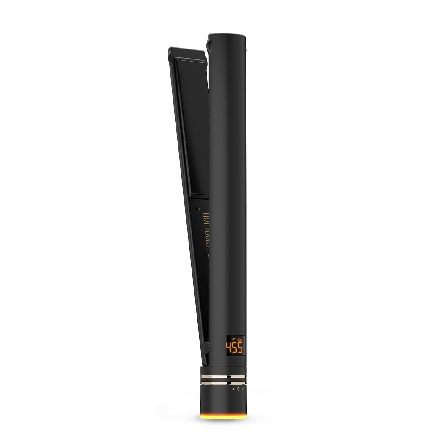 HOT TOOLS Black Gold Ionic 1 1/4 Inch Flat Iron, Use as Straightener for Sleek Straight Hair or Use Rounded Edges for Shiny Curls and Waves, Stylist-Preferred HOT TOOLS Black Gold Ionic 1 1/4 Inch Flat Iron, Use as Straightener for Sleek Straight Hair or Use Rounded Edges for Shiny Curls and Waves, Stylist-Preferred