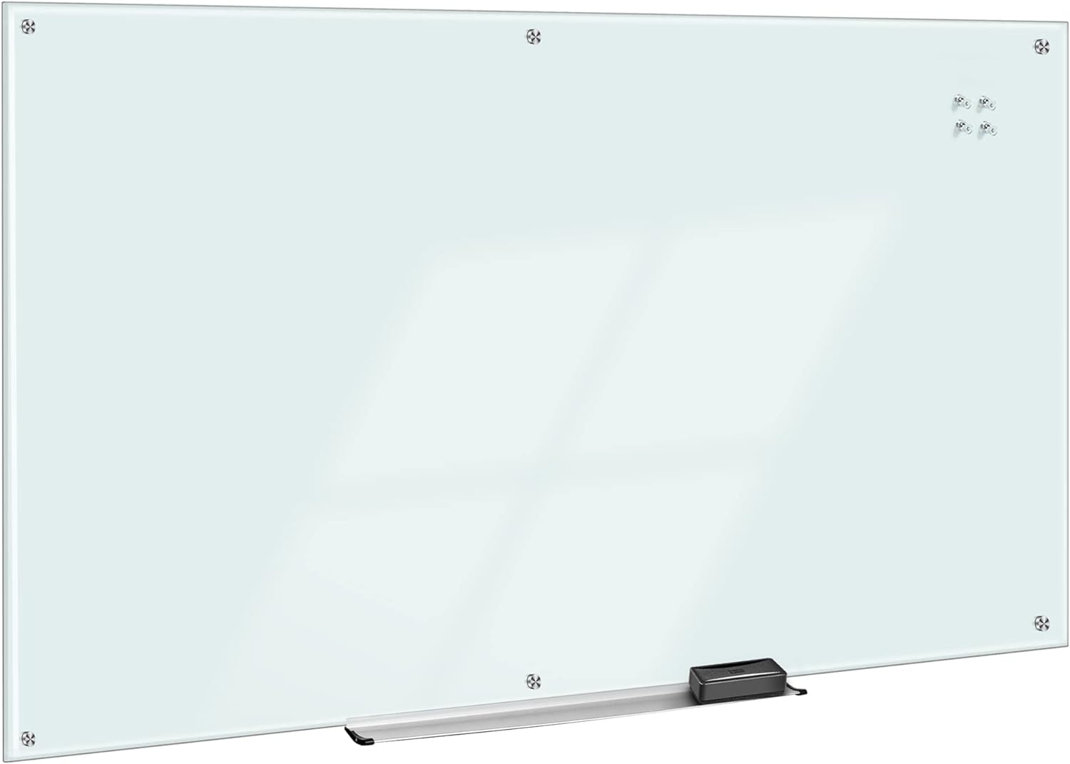 Amazon Basics Glass Dry-Erase Board, Magnetic Frameless Whiteboard, 96W” x 48H” Amazon Basics Glass Dry-Erase Board, Magnetic Frameless Whiteboard, 96W” x 48H”