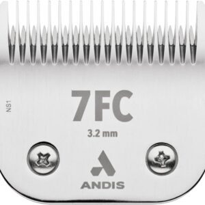 Andis 72600 UltraEdge Detachable Blade Size 7FC – Carbon Steel Dog Clipper Blade, 1/8″ Cut Length, Professional Grooming Performance
