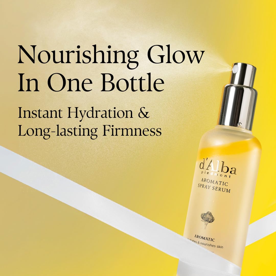 d'alba Piedmont Italian White Truffle First Aromatic Spray Serum, Fragrant VEGAN Glowy Antioxidant Face Mist, Deep Hydration Skin Firmness, Korean Skin Care (4.05 fl.oz) - Image 4