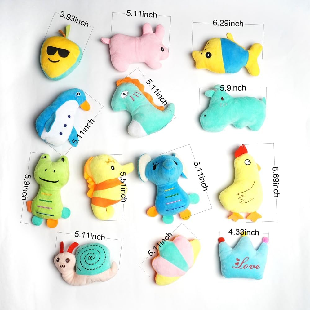 HDMOTU Pack of 26 Soft Small Medium Dog Squeaky Toys,Cute Puppy Favorite Comfortable Squeakers Toy,Multicolored for Puppy - Image 6